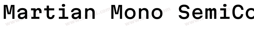 Martian Mono SemiCo字体转换